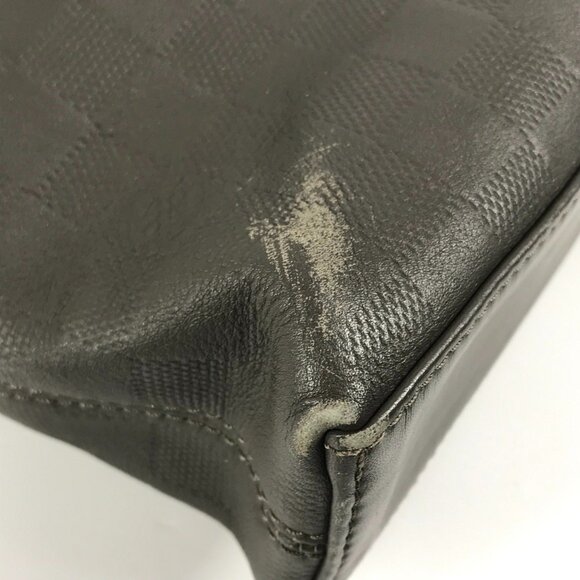 LOUIS VUITTON Gray Damier Leather Tote Bag - Picture 8 of 16